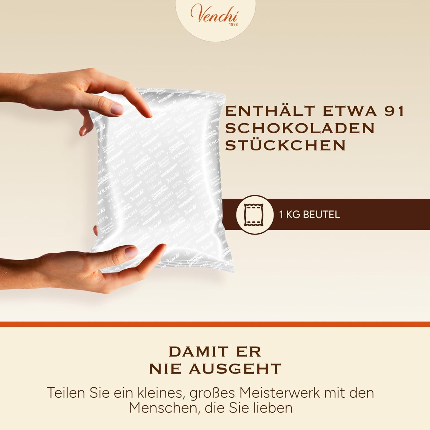 Venchi - Cremino Extra Black Chocolate - Chocolate negro con pasta de almendras y "avellanas del bosque piamontesa IGP", 1 kg, sin gluten, sin colorantes y sin conservantes