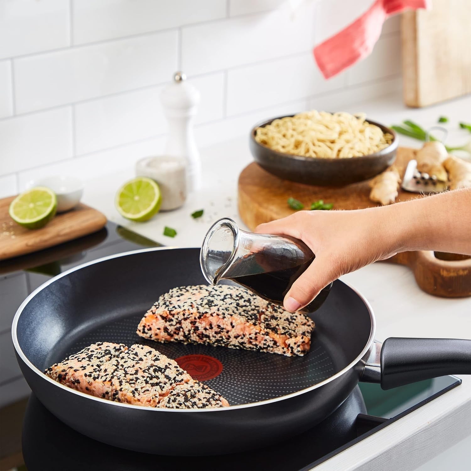 Tefal C27808 Sartén Generous Cook 32 cm, revestimiento antiadherente, fondo Thermo-Fusion, todo tipo de placa de inducción Ollas y Sartenes Naty Shop