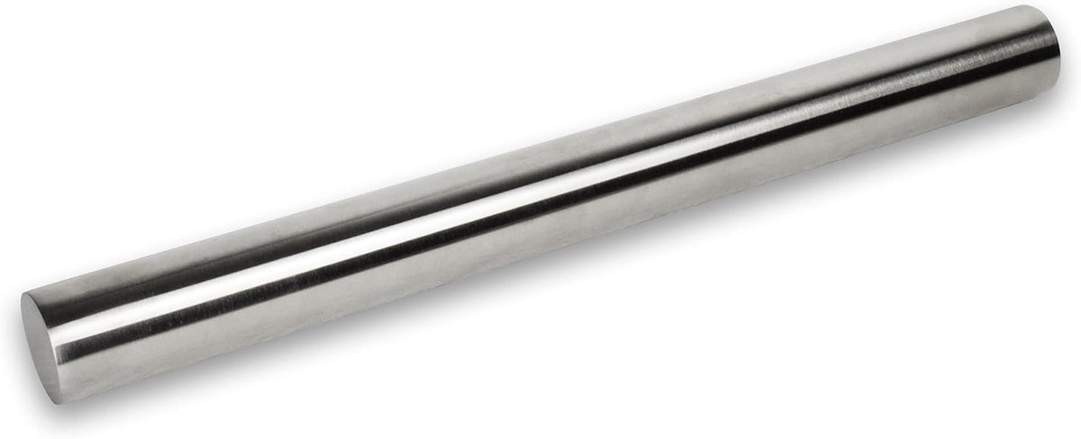 INOXLM Edelstahl Nudelholz für Zucker Dough Küche Brot Pizza Süßigkeiten Kuchen (sin cáscara)