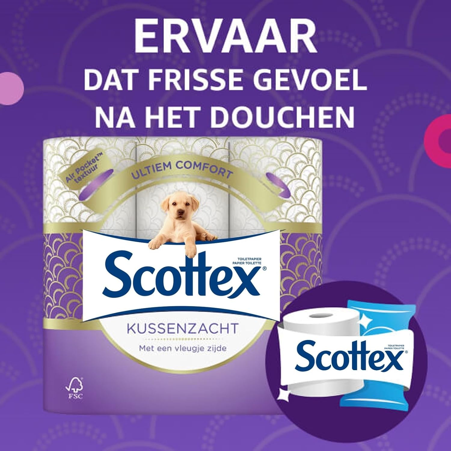 Hârtie igienică căptușită, 18 role, extra-confortabilă și moale - ambalaj reciclabil 100 la sută
