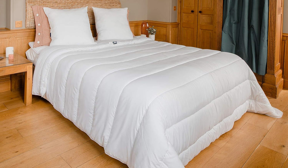 COLAS NORMAND - Edredón Ecológico - Cálido - 240 X 220 Cm - Sobre y relleno de botellas recicladas - Suave, sedoso y confortable - Esmerada fabricación Edredones y edredones Naty Shop