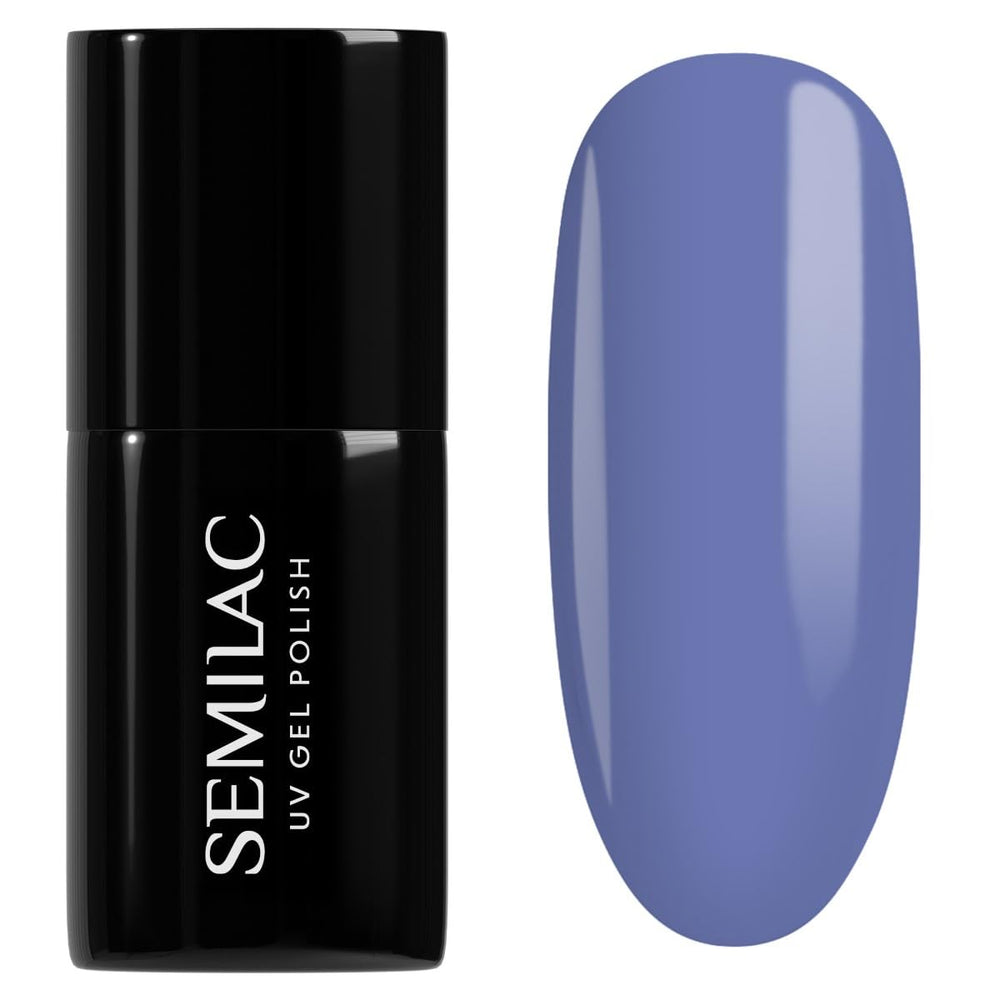 Semilac UV Nagellack Hybrid 404 Muffin de Frijoles Negros 7ml Kollektion Sabores de Otoño