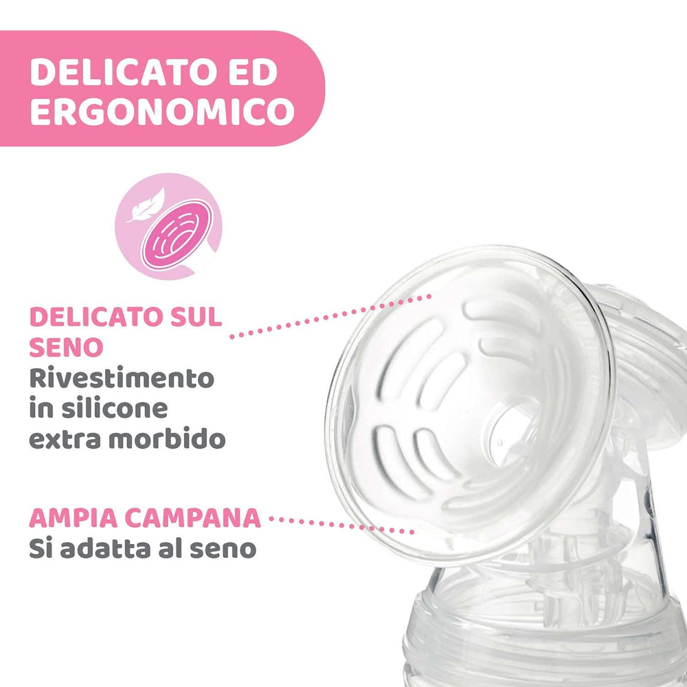 Chicco Sacaleches eléctrico con fases de estimulación y extracción, 10 niveles de intensidad, cómodo y rápido, forma ergonómica, con tetina inclinada y tapón hermético, blanco, 150 ml Accesorios Alimentación y Lactancia Bebe Naty Shop