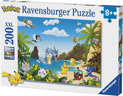Ravensburger puzzle pentru copii - 12840 Prinde-i pe toți! - Puzzle Pokémon pentru copii începând cu vârsta de 8 ani, cu 200 de piese în format XXL Puzzle Naty Shop