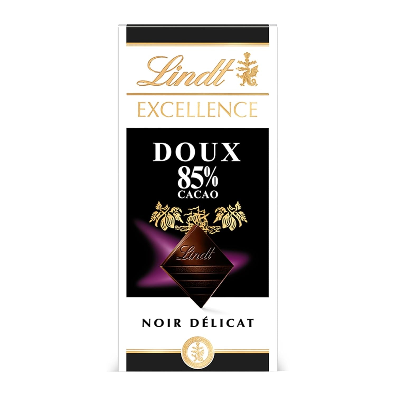 Chocolate Lindt | Barra EXCELENCIA 85% Cacao | 100g | Chocolate extra oscuro | Barra de chocolate vegana
