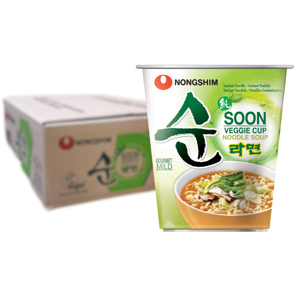 Nong Shim - Sopa Instantánea Nudeln Soon Veggie - Multipack (12 X 67 GR)
