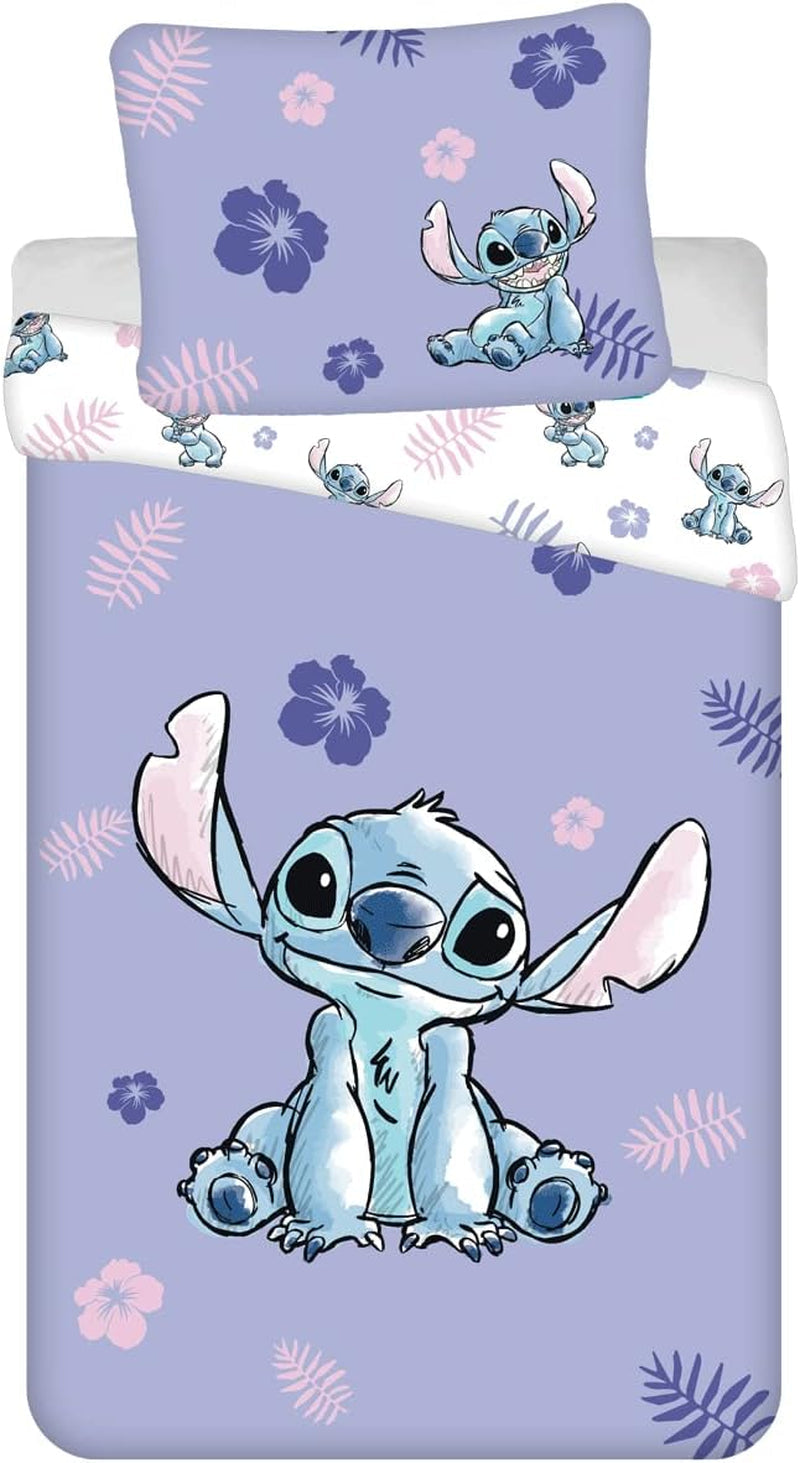 Juego de ropa de cama Disney Stitch, ropa de cama de algodón - infantil Naty Shop Default Title