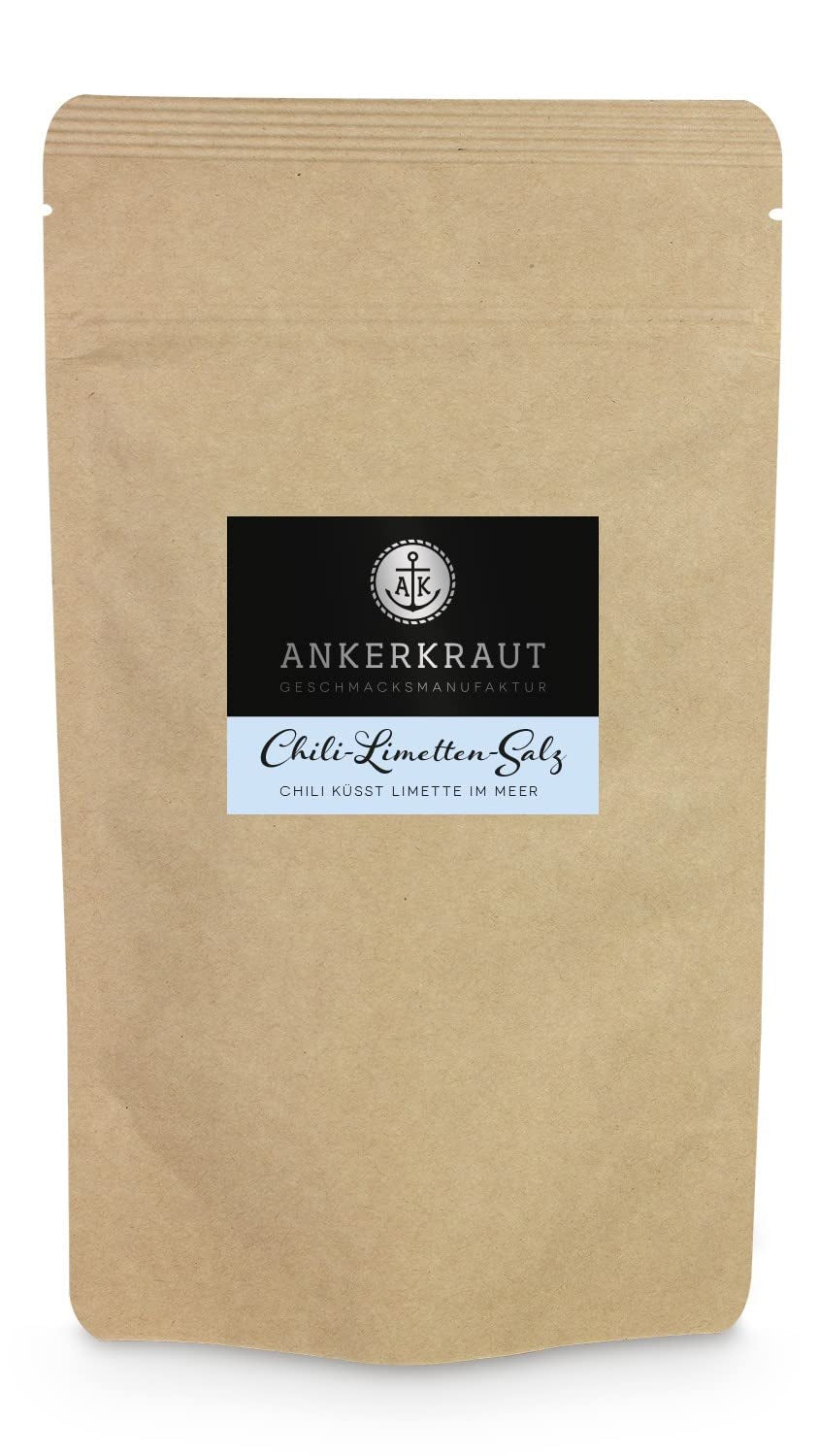 Ankerkraut Chili-Lime-Salz, 70 g en vaso de corcho, Speise-Salz Mischung für Steak Fisch Salad Asia Gerichte, Allrounder mit Gesmack und Qualität