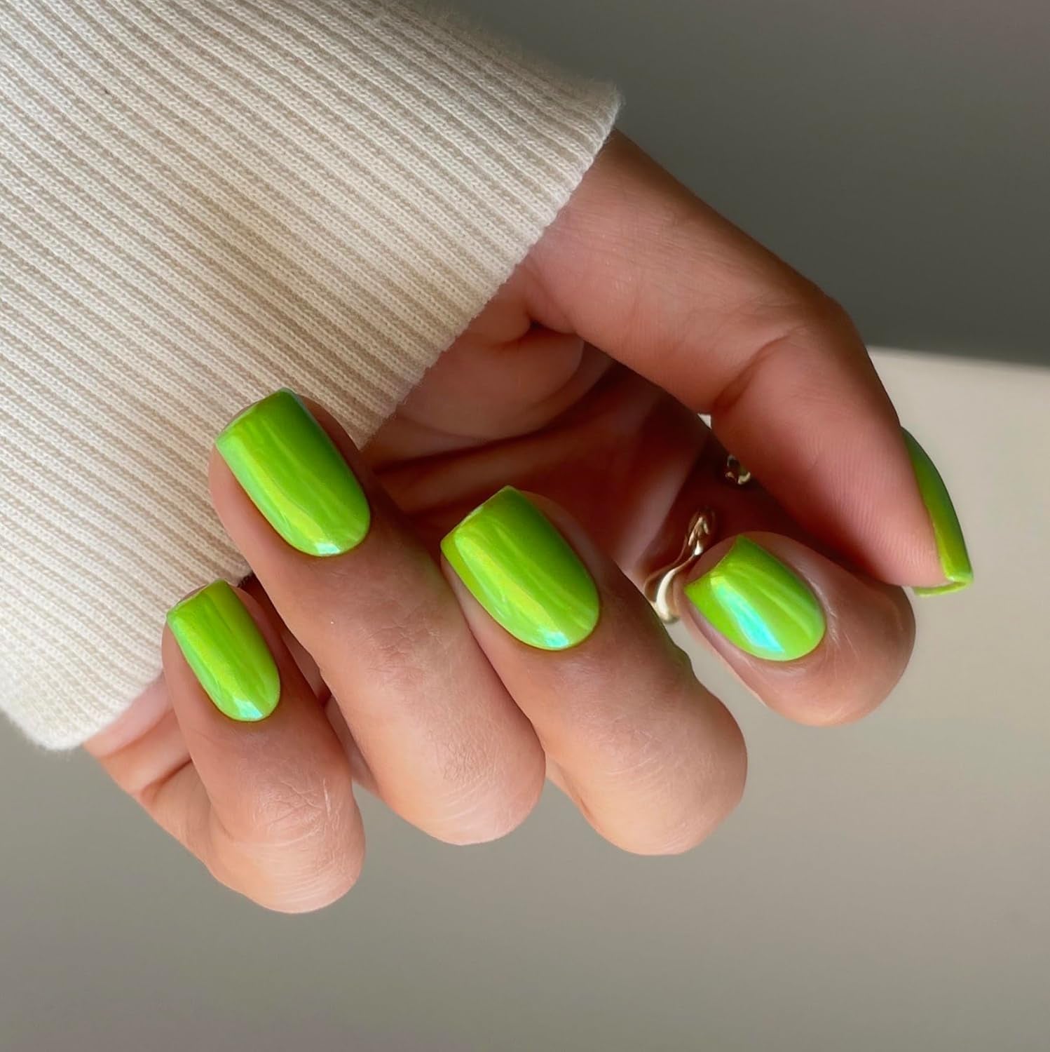 Esmalte de uñas UV Semilac Hybrid 447 Loco Lime 7ml Colección Neonz