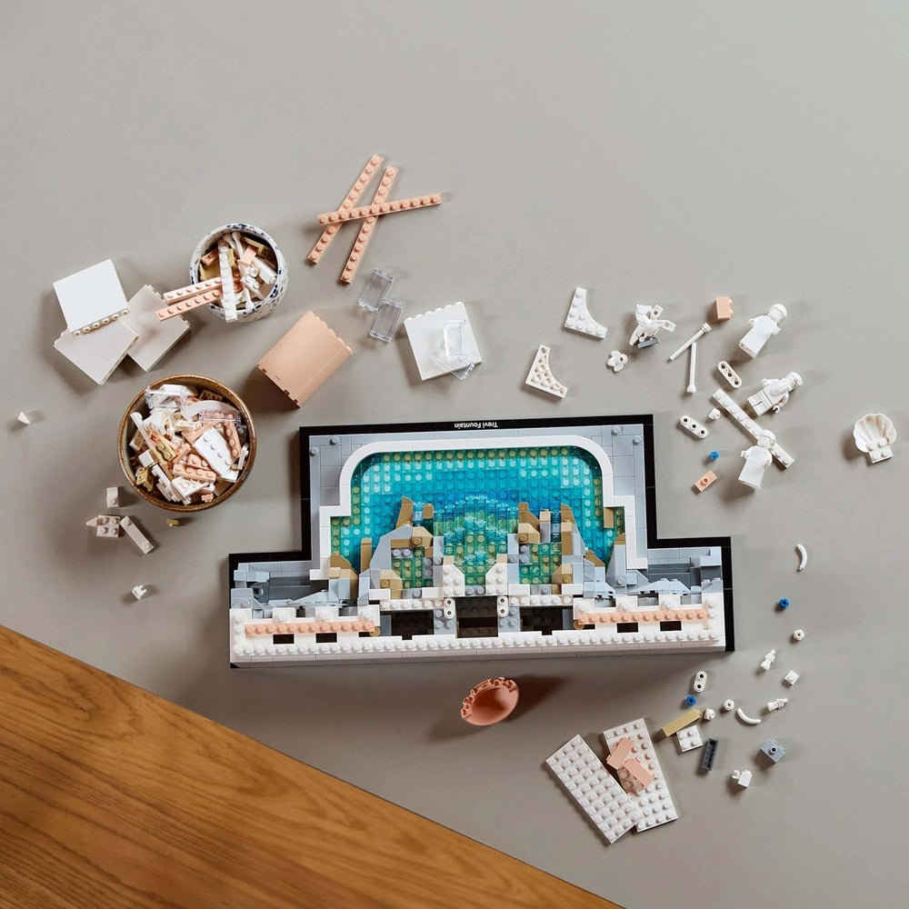 LEGO Architecture Fontana de Trevi - Maqueta de un lugar emblemático de Roma con esculturas de minifiguras - pieza de colección para oficina y salón - regalo para adultos y amantes de la arquitectura 21062 Juegos de construcción Besuche den LEGO-Store
