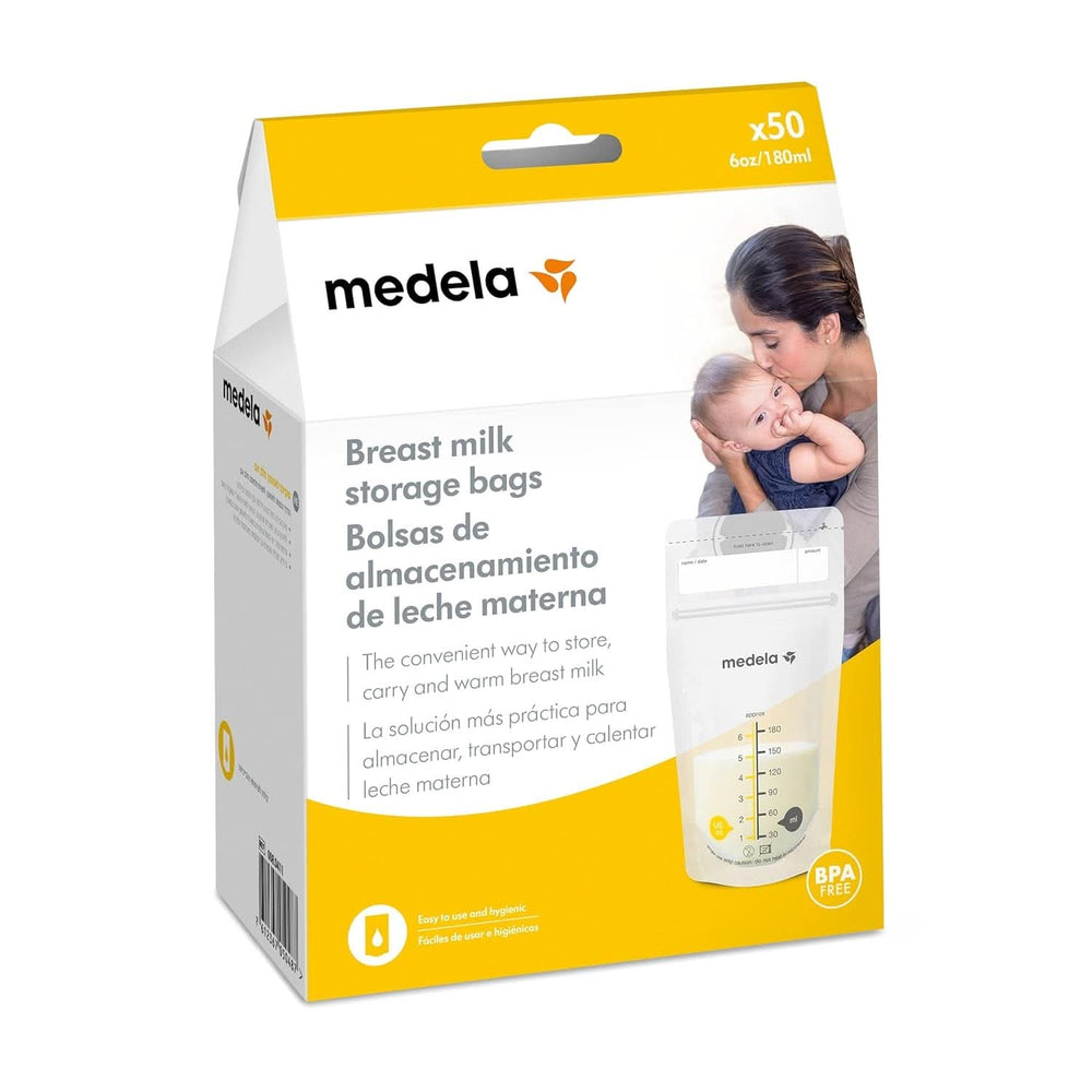 Bolsas de almacenamiento de leche materna Medela 25 unidades, aprox. 200 ml, blanco (versión en español) Alimentación y Accesorios Lactancia Tienda Bebe Naty