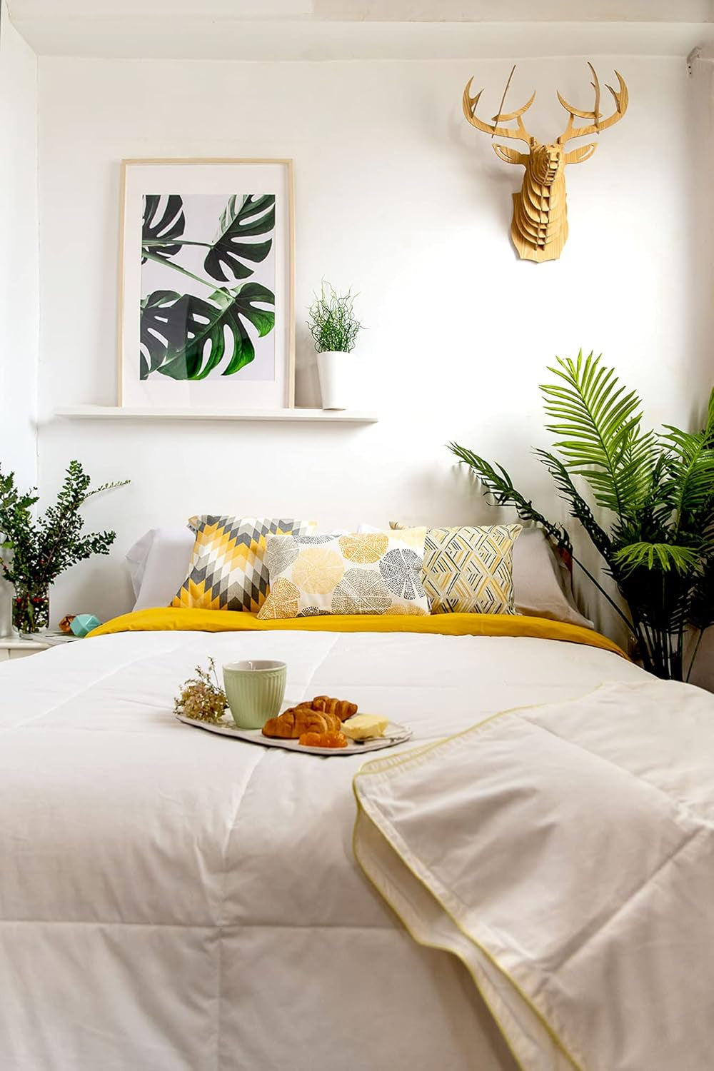 Sancarlos - Vivaldi, edredón 4 estaciones confeccionado en plumón de oca, 180 + 120 g/m², 220 X 220 cm, blanco (blanco) Edredones y edredones Naty Shop