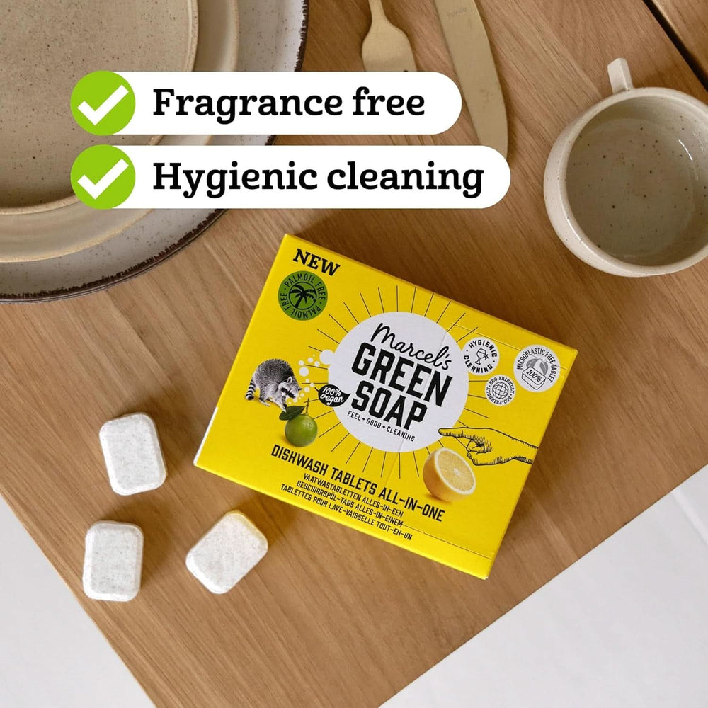 Marcel'S Green Soap Dishwasher Tabs All-In-One - Grapefruit & Lime - 25 bucăți Detergenti Bucatarie Naty Shop