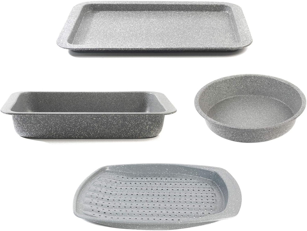 Salter, bandejas de horno, varias formas y tamaños, gris Moldes y bandejas de horno Naty Shop Set de 4 bandejas