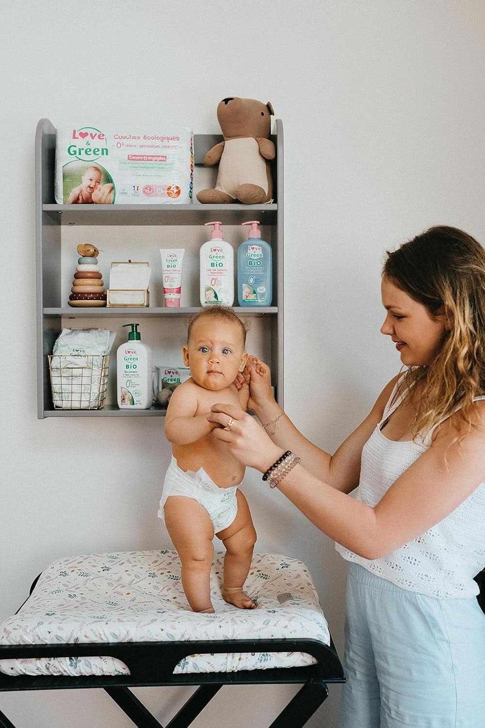 Love&Green, pañales sin cloro, paquete para 1 mes, talla 4 Madre e Hijo Naty Shop