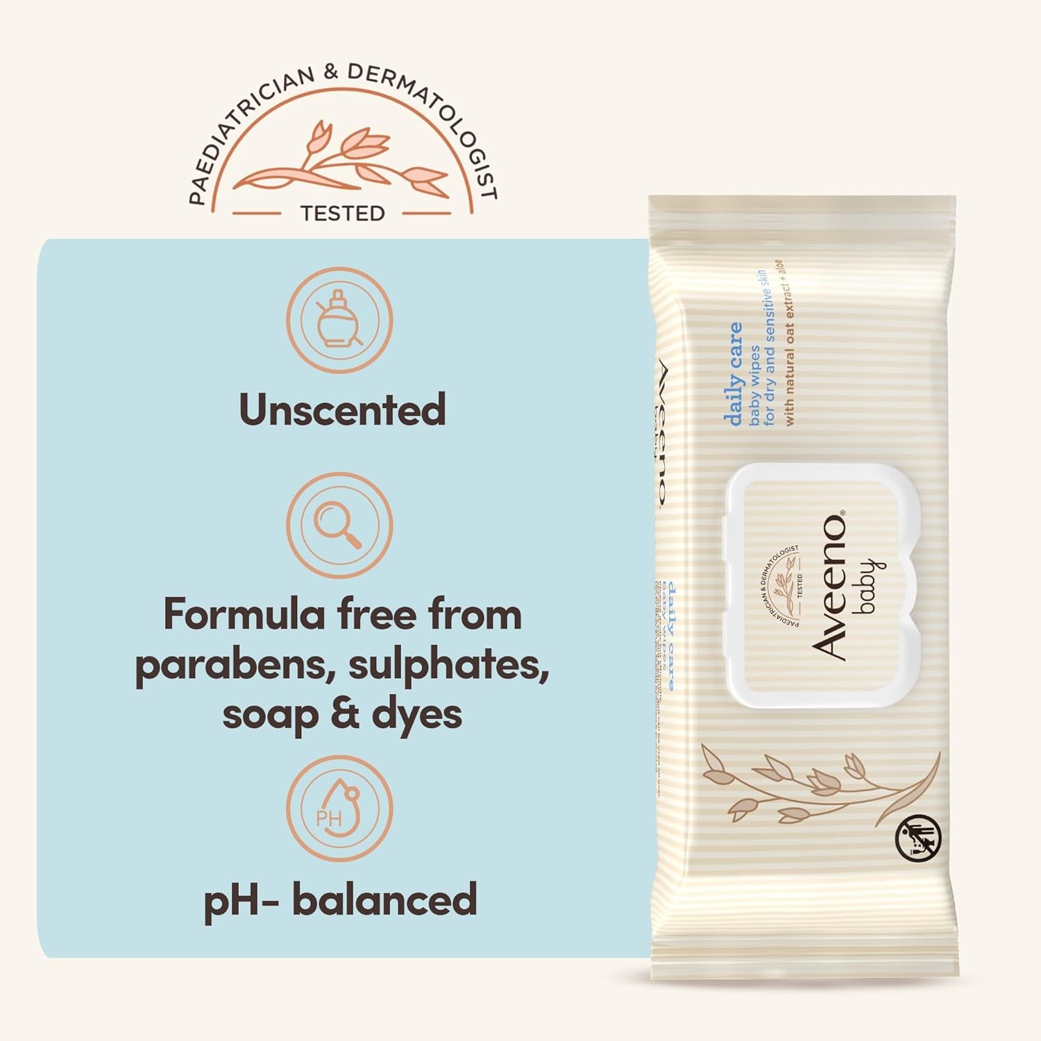 Toallitas húmedas de cuidado diario, limpia suave y eficazmente la piel sensible, artículos esenciales para bebés, blanco, 12 piezas (total 864 toallitas)