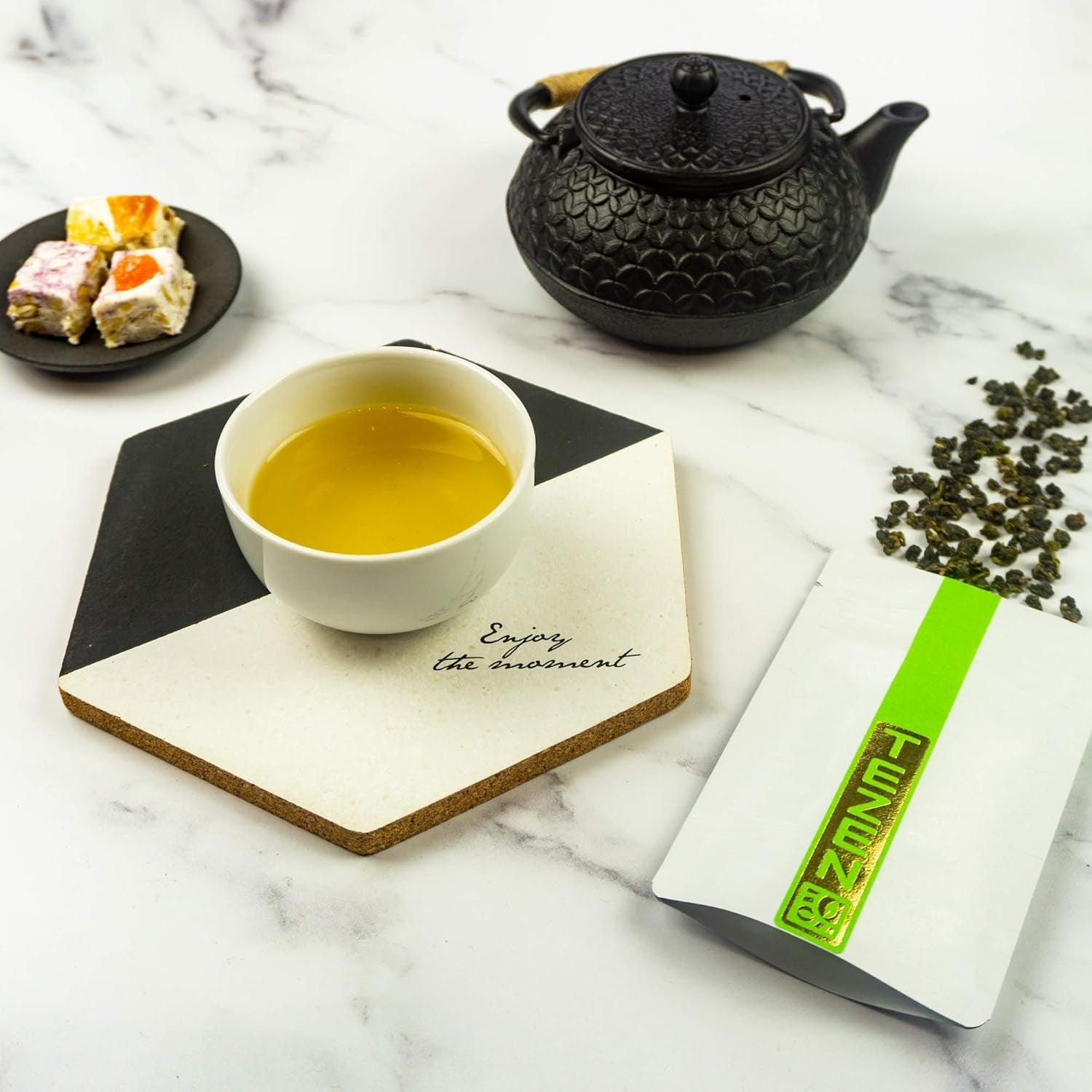 Ceai Oolong cu lapte din Alishan, Taiwan | Jin Xuan Milky Oolong de înaltă calitate 100% natural, fără arome (100 g)