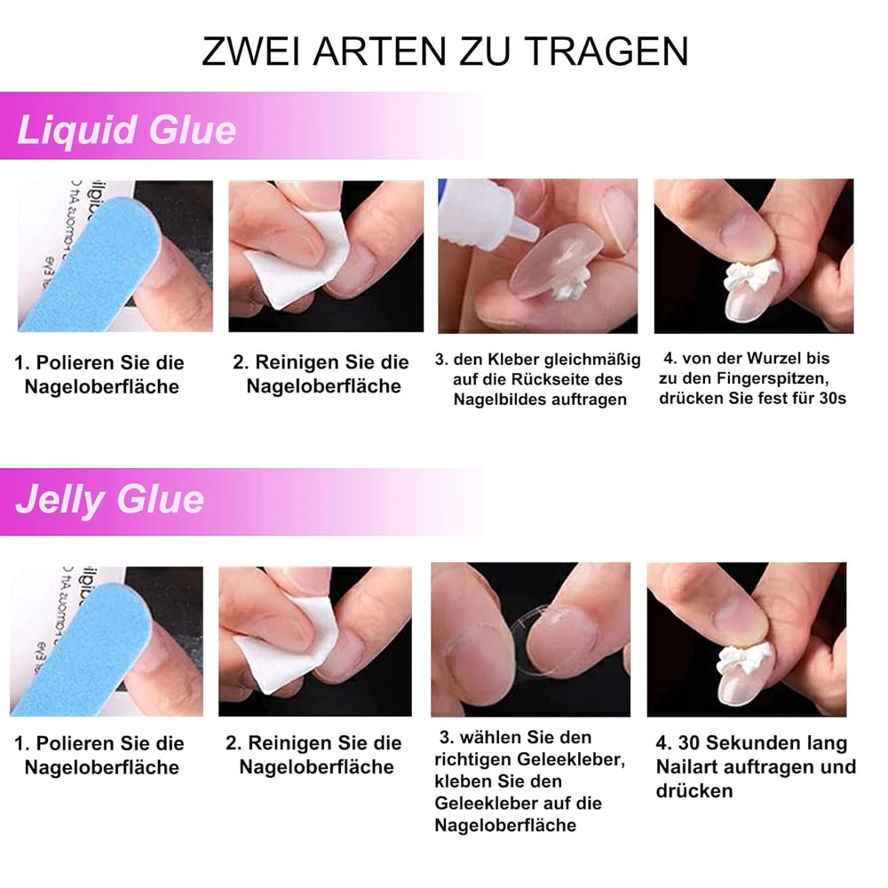 Mouyouglow Unghii lungi, Stiletto, alb lăptos, gradient roz, sclipici, cool, unghii false cu lipici, unghii artificiale roz Ombre sclipici