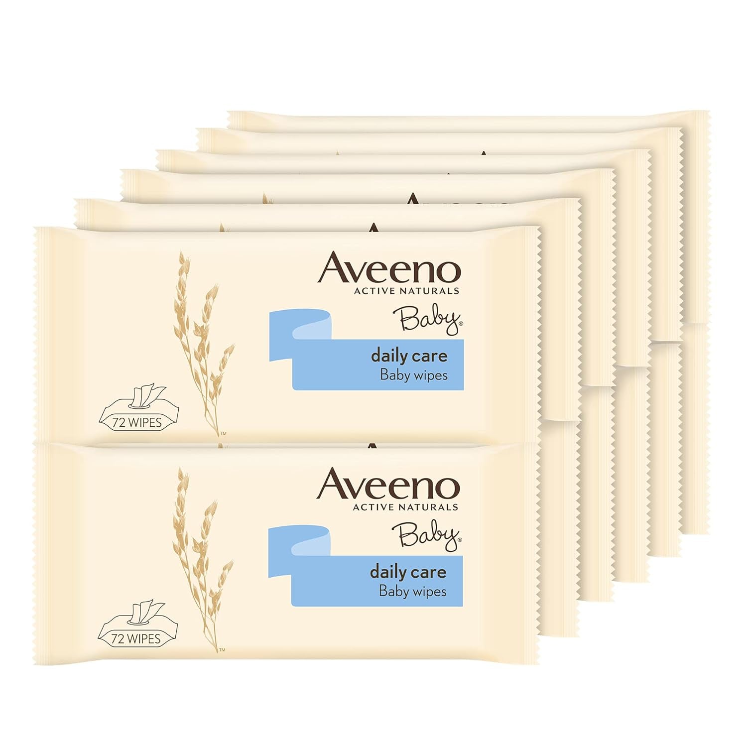 Toallitas limpiadoras Daily Care, sin sulfatos ni alcohol, 12 x 72 piezas