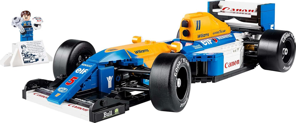 LEGO Icons Williams Racing FW14B con Nigel Mansell - Set de modelo de auto F1 con minifiguras de pilotos de carreras para coleccionar - Decoración de escritorio con soporte - Regalo para adultos y adolescentes fanáticos de los deportes de motor 10353 Juegos de construcción Besuche den LEGO-Store