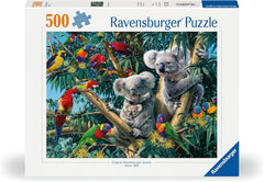 Ravensburger Puzzle 12000206 - Koalas într-un copac - Puzzle de 500 de piese pentru adulți și copii de la 10 ani, puzzle cu motiv animalier Puzzle Naty Shop