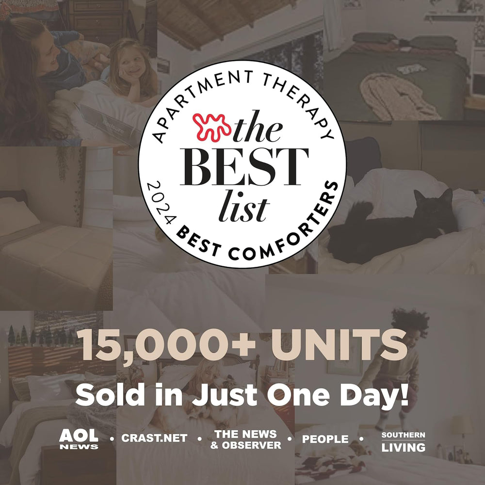 BEDSURE Edredón acolchado Full/Queen (88"X88") Edredones y edredones blancos Naty Shop