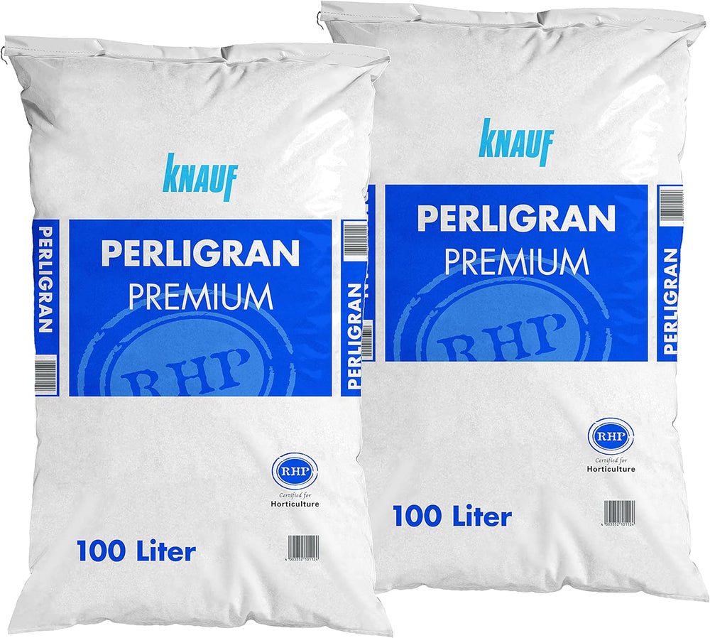 Floragard Perlite Perligran 200 L (2×100 L, 2–6 mm) – mejorador de suelo mineral y Drainagezusatz für Garten, Anzucht, Zimmerpflanzen & Hydrokultur – asegura una estructura suelta y una buena ventilación