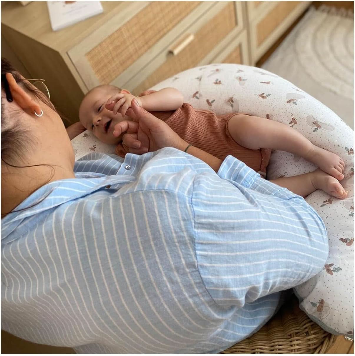 Almohada de embarazo - Almohada de lactancia - Almohada multifuncional 2 en 1 - Funda desenfundable 78 X 44 cm Accesorios Alimentación y Lactancia Bebe Naty Shop