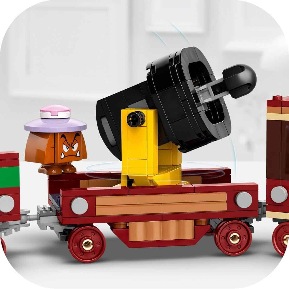 LEGO Super Mario Express Tren Bowser Juego de aventuras para niños con Hammer Brother 2 Gumbas y 2 Parapunctures Regalo de Nintendo para niños y niñas Gamers 71437 Juegos de construcción Besuche den LEGO-Store
