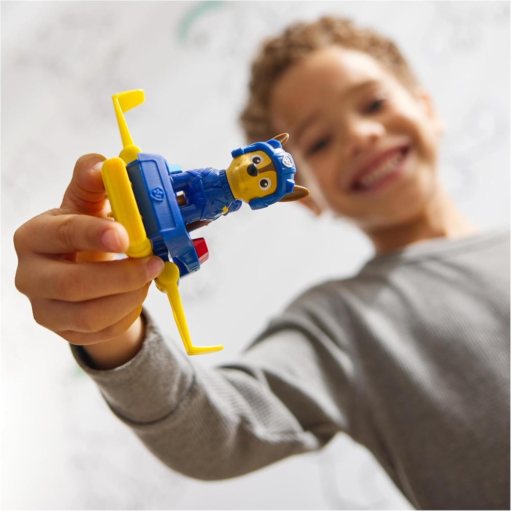 PAW PATROL, Chase Action Pup, figurină de joacă cu mini avion de salvare cu aripi pliabile, jucărie pentru copii începând cu vârsta de 3 ani Action figures Naty Shop