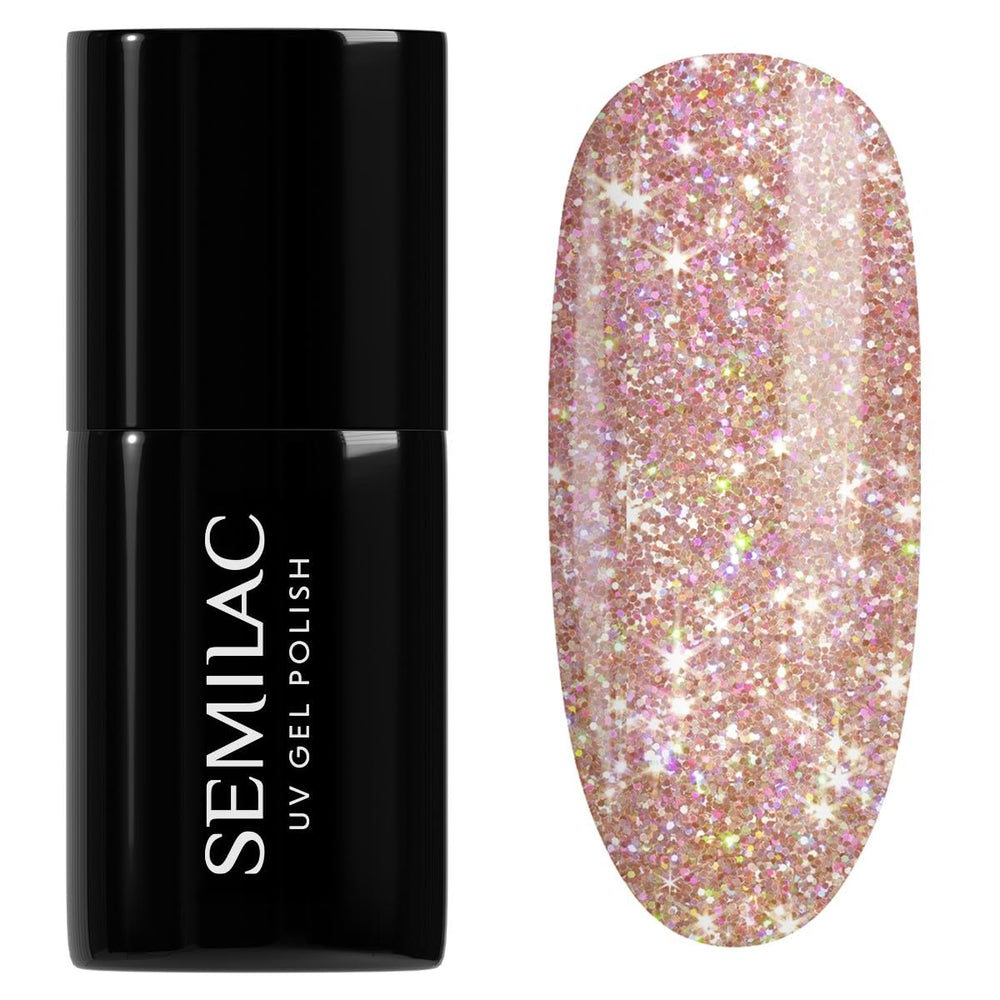 Esmalte de uñas UV Semilac Hybrid 240 Icy Waterfall 7ml, colección Seaqueen