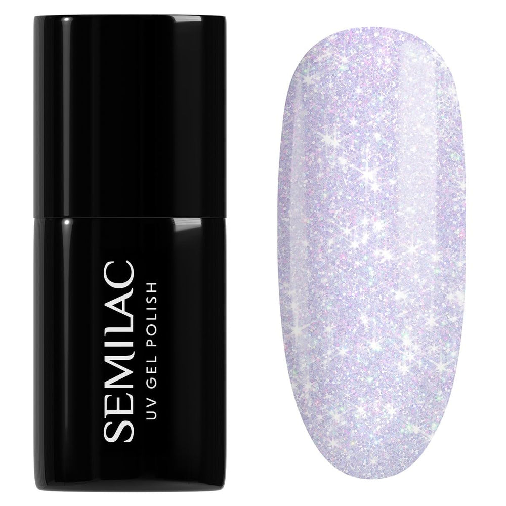 Esmalte de uñas UV Semilac Hybrid 240 Icy Waterfall 7ml, colección Seaqueen