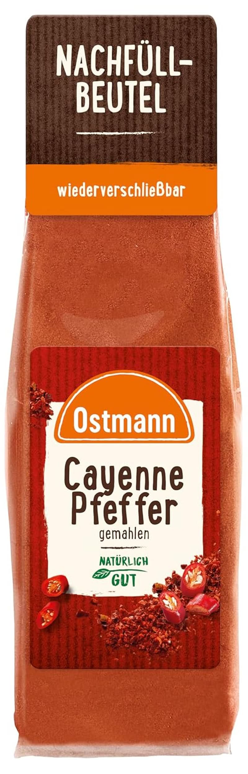 Ostmann Piper Cayenne măcinat (1 X 40 G) Condimente Naty Shop