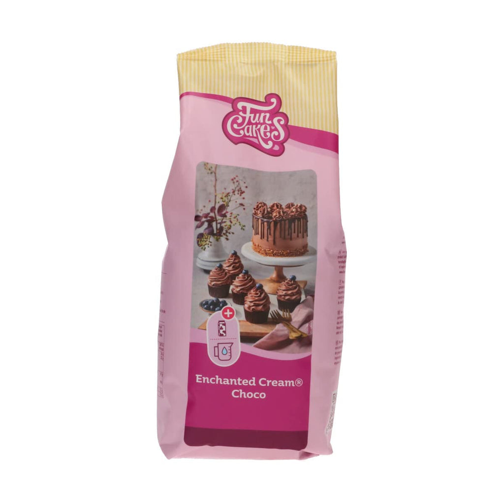 Funcakes Mix Für Enchanted Cream®: Einfach Zu Verwendende, Sehr Leichte Und Flauschige Schneeweiße Creme, Perfekt Zum Füllen Und Abdecken Von Kuchen Oder Als Belag Für Cupcakes, Halal., 900 G Amestec pentru copt si gatit Naty Shop 900 G Schokolade