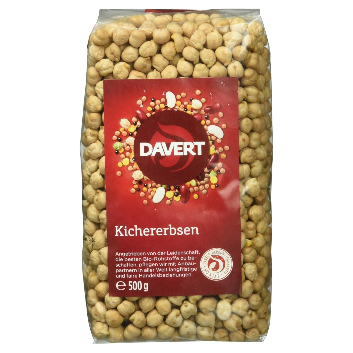 Garbanzos Davert Bio, 500 g