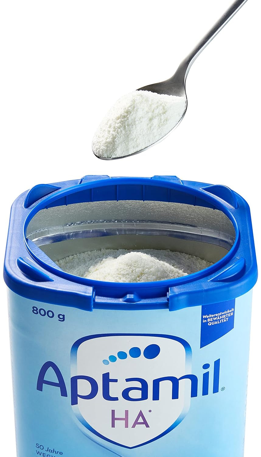 Aptamil HA 1 – Anfangsmilch von Geburt an, Mit DHA, Nur Lactose, Ohne Palmöl, Babynahrung, Milchpulver, 1x 800 g (Paquete con 4)