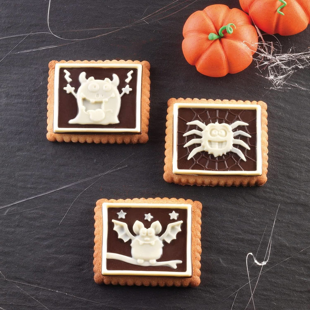 Silikomart 22.172.77.0165 CKC, 12 Monstruos de Chocolate sobre Galletas Cocina Naty Shop