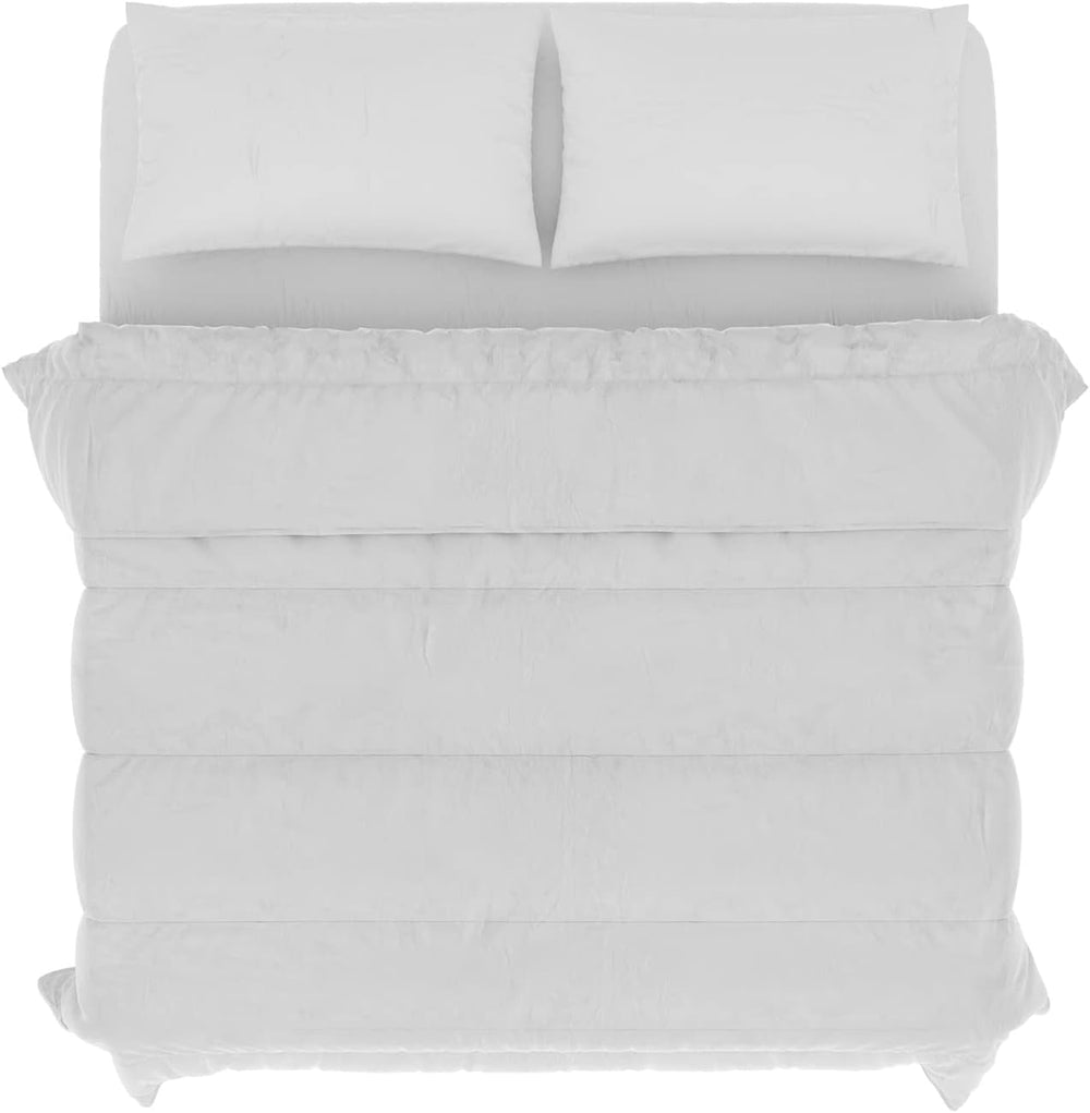 Prestige Italian Bedding Edredón de Verano de Microfibra, Blanco, Doble, 100% Naty Shop Edredones y Edredones