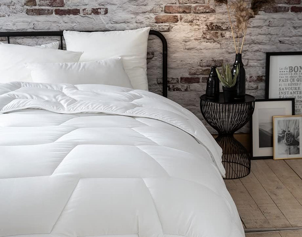 Abeil Husă de plapumă Acaristop cu efect împotriva acarienilor și antibacterian, poliester, alb, 220 X 240 cm Plapumi si pilote Naty Shop