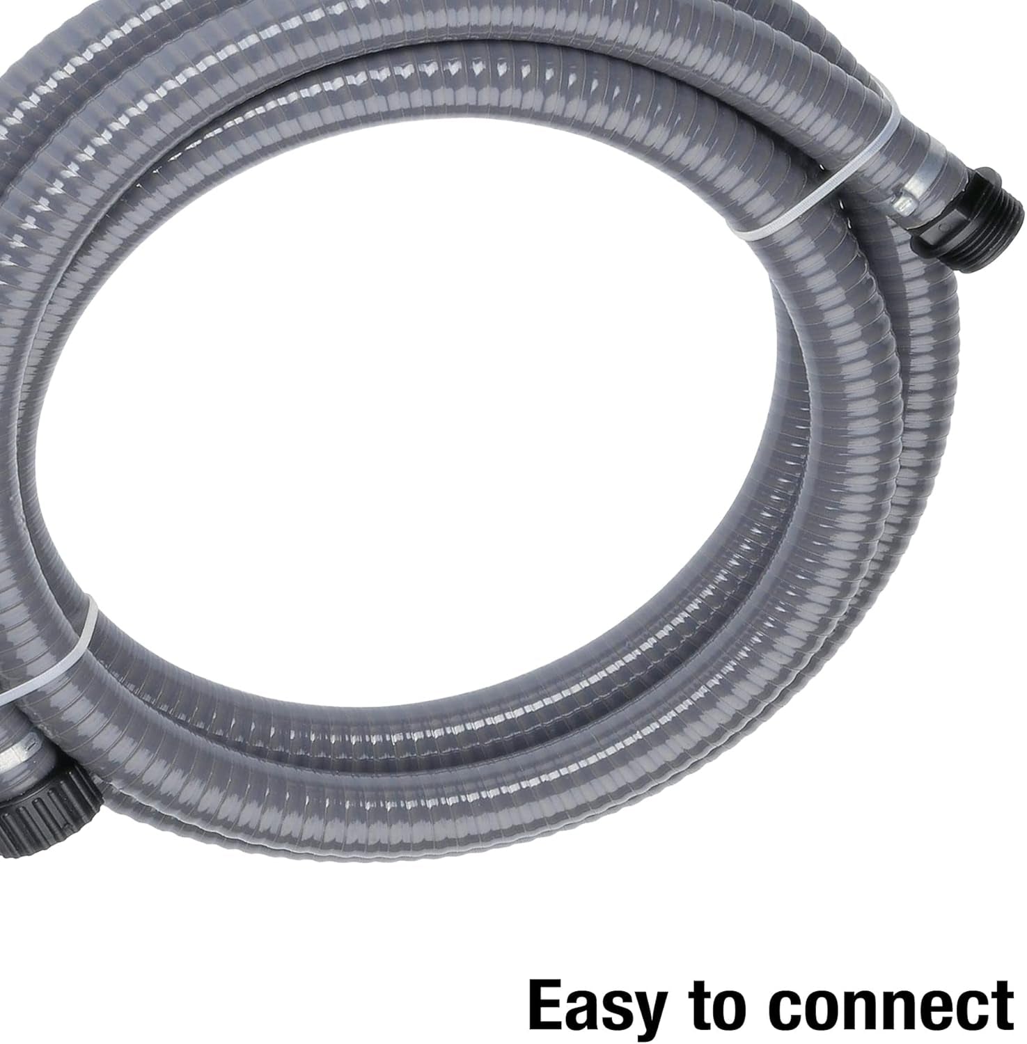 Furtun de aspirare Gardena 3,5 m: Furtun de aspirare robust pentru extinderea setului de aspirare, diametru 25 mm, rezistent la vid și gata de conectare (1412-20)