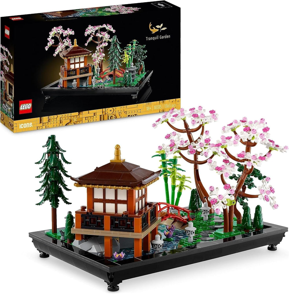 Lego Icons Garden Of Silence - Set de jardín botánico zen para adultos con flor de loto - Decoración de escritorio personalizable de inspiración japonesa - Regalo para mujeres y hombres 10315 Juegos de construcción Besuche den LEGO-Store Garden