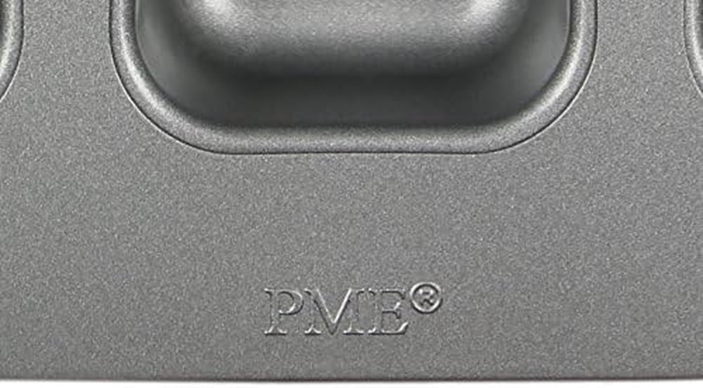 CSB106 Quadratische Antihaftbeschichtete Backform Mit 12 Minilöchern Aus Karbonstahl, Edelstahl, Silver, 37,3 X 26,1 X 3,1 Cm Moldes y bandejas para repostería Naty Shop