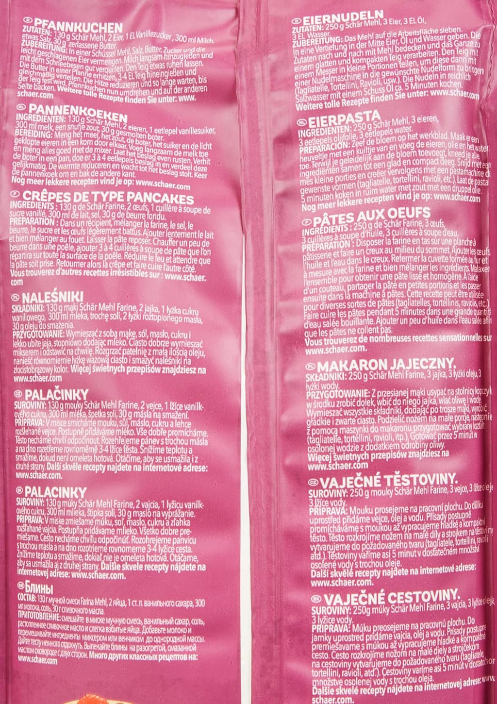 Mehl "Farine" - Basismehlmischung Glutenfrei 1Kg, 10Er Pack Amestec pentru copt si gatit Naty Shop