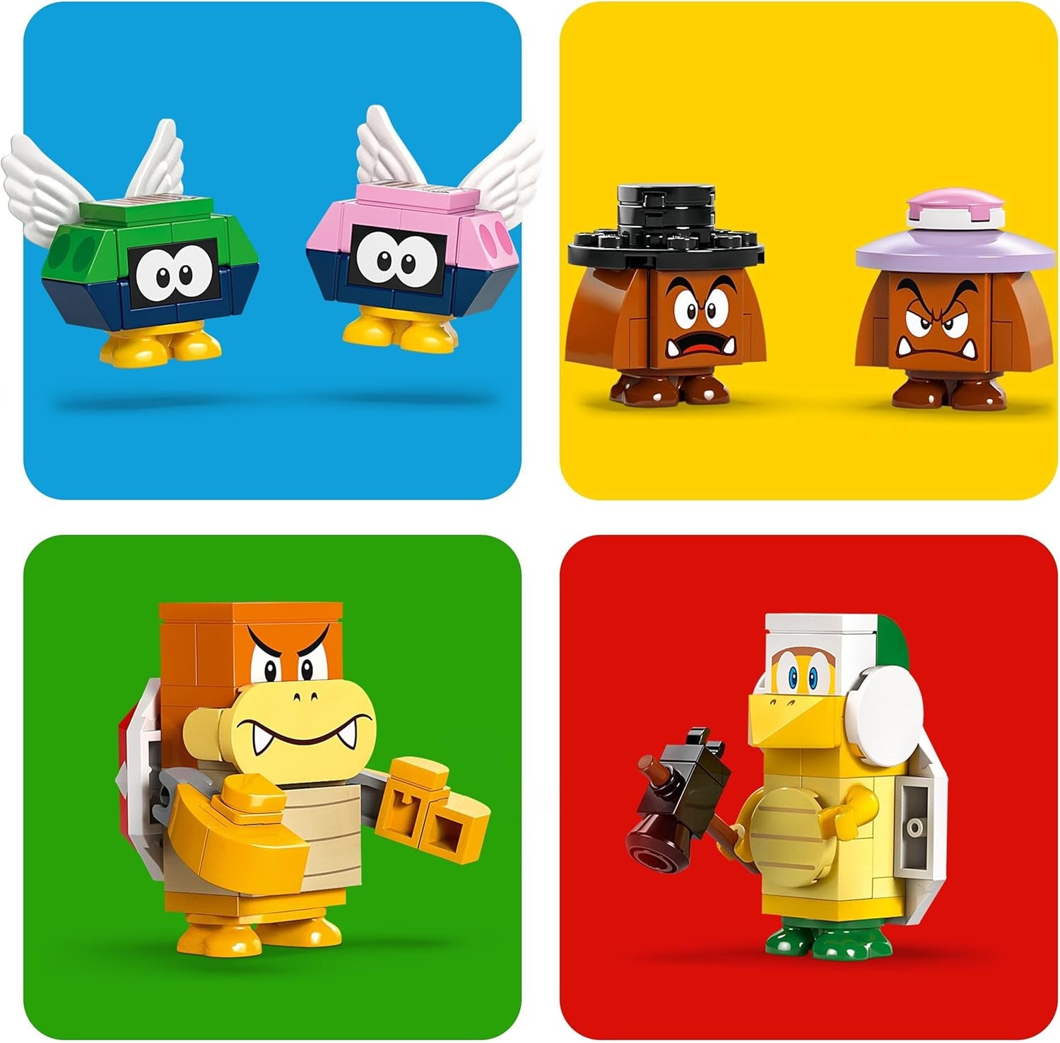 LEGO Super Mario Express Tren Bowser Juego de aventuras para niños con Hammer Brother 2 Gumbas y 2 Parapunctures Regalo de Nintendo para niños y niñas Gamers 71437 Juegos de construcción Besuche den LEGO-Store