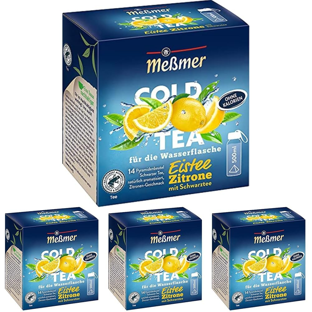 Meßmer Cold Tea Sommer-Beere | 14 pliculețe piramidale | Fără gluten | Fără lactoză | Vegan