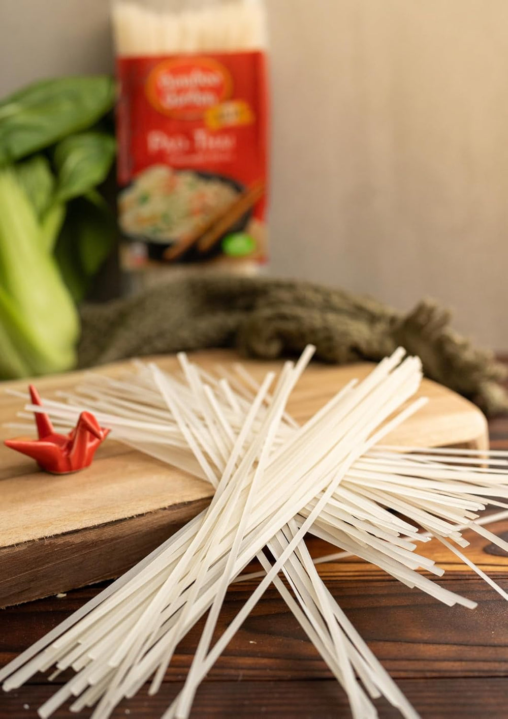 Bamboo Garden - Palitos de fideos de arroz Pad Thai, para platos de fideos tradicionales como Pad-Thai, vegano, 1 x 300 g (el diseño del paquete puede variar)