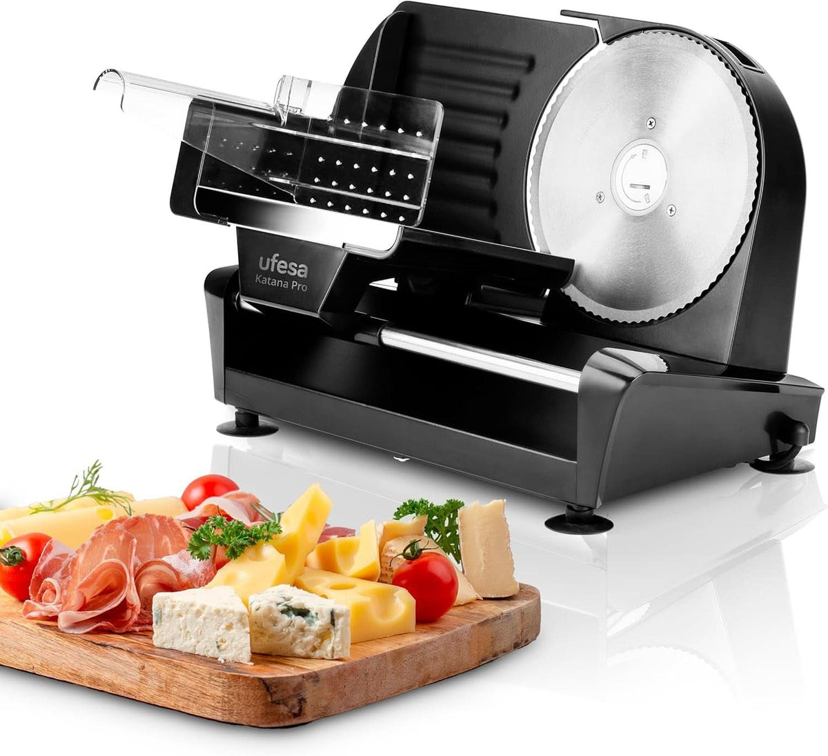 Ufesa Quick Slicer Procesador Multifunción-Procesador de alimentos 10 en 1, 1200W, 1,5L Fassungsvermögen, Edelstahlgehäuse, X3 Doppelseitige Scheiben, X1 Schneidemesser, X1 Rührlöffel Mother and Child Naty Shop Katana Pro Edelstahl