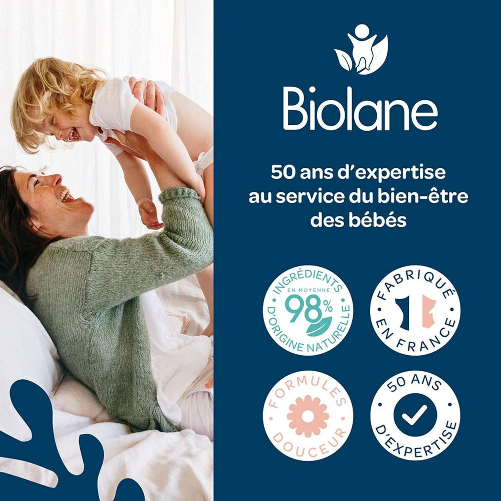 BIOLANE - Toallitas húmedas para rostro y manos - Hipoalergénicas - Para pieles sensibles Toallitas húmedas para bebé Naty Shop