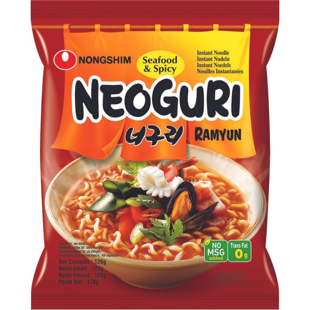 Instant Noodles Nong Shim Kimchi Ramyun Tazón grande - Sopa de ramen coreana - Preparación rápida - 1 paquete 112 g