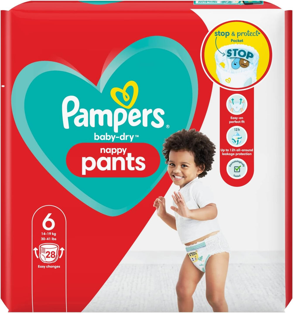 Pañales Pampers Baby-Dry, talla 8, 43 pañales, a partir de 19 kg, pack Jumbo+